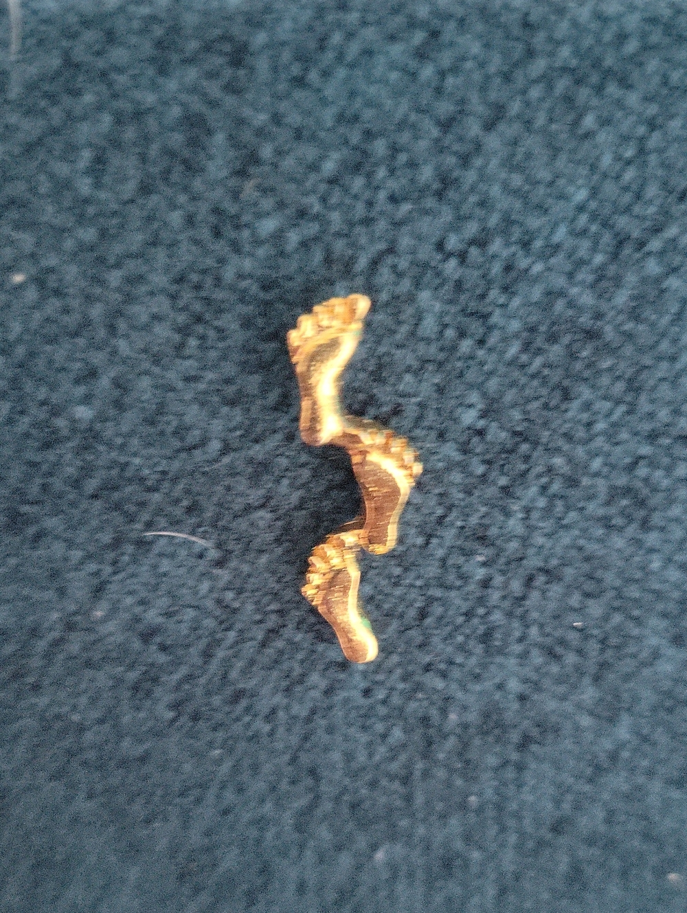 Footprints In The Sand Vintage Lapel Pin